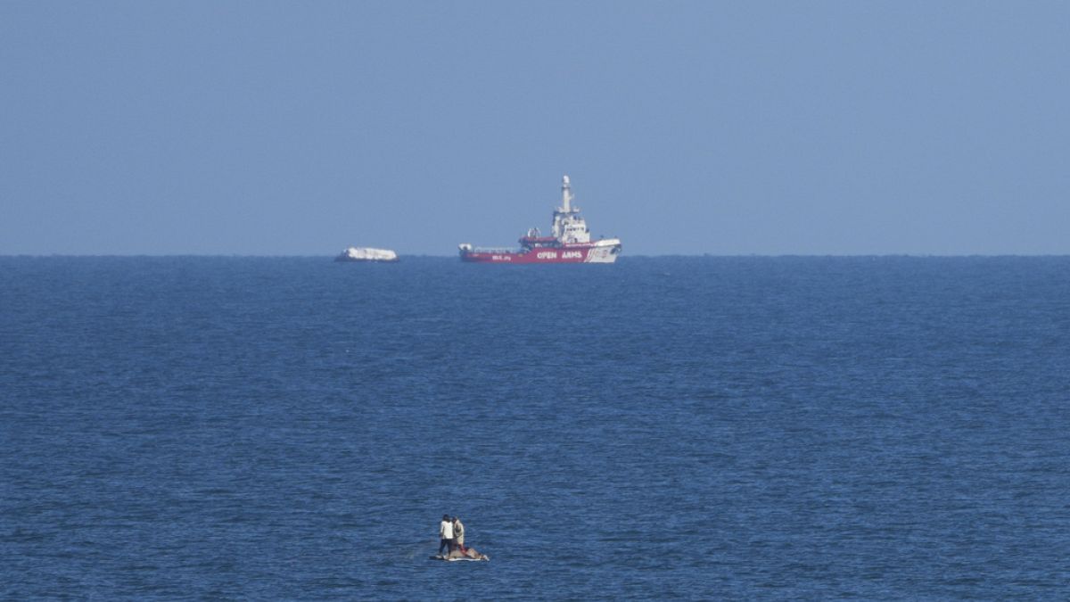 Ship carrying 200 tons of aid approaches Gaza via new Mediterranean route 