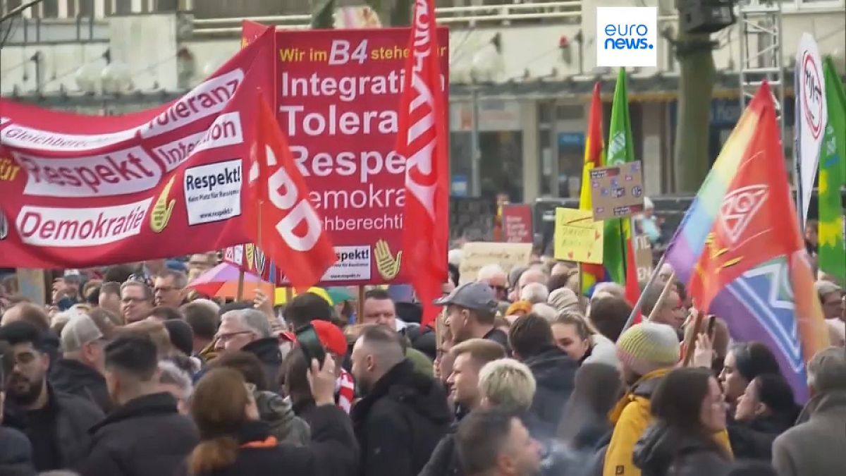 'We are the firewall': Thousands protest against far-right in German city Wolfsburg 