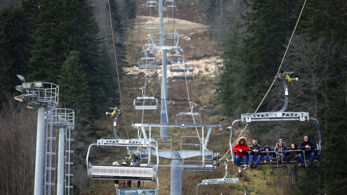 Europe’s ski resorts are grinding to a halt during what could be the hottest February ever