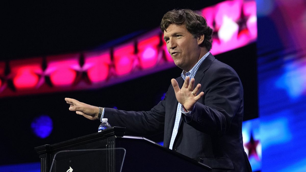 EU debunks viral claims it is considering sanctions on Tucker Carlson over his interview with Putin 