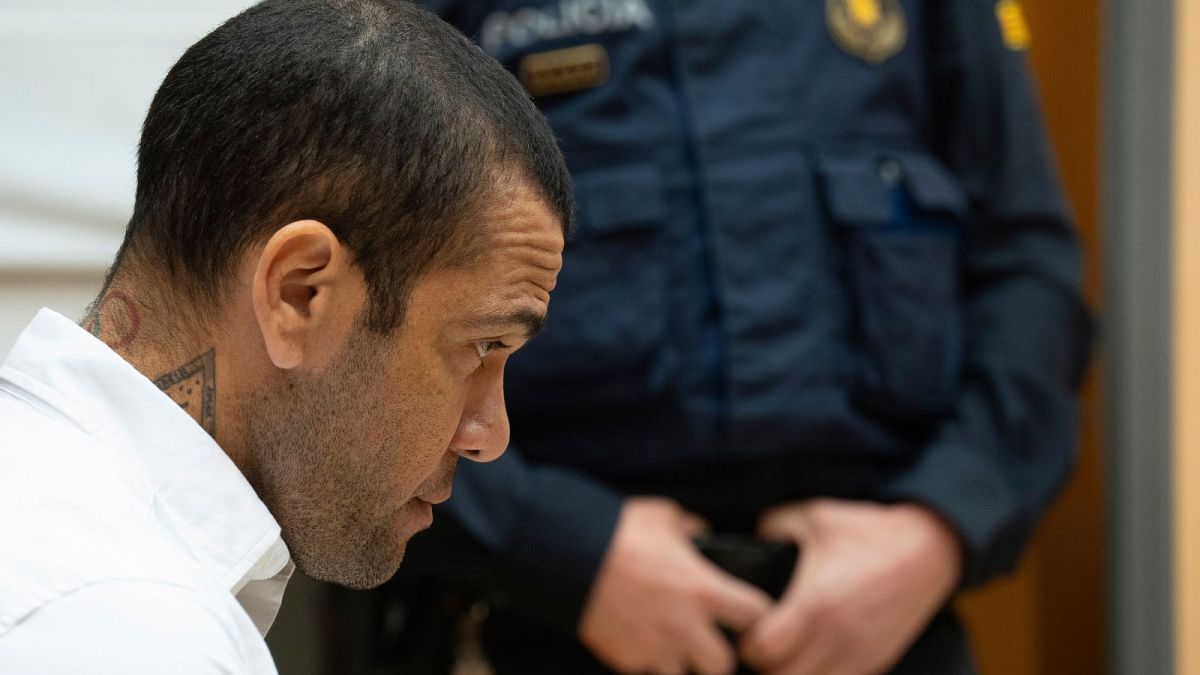 Brazil's football star Dani Alves found guilty of raping a woman in Spain nightclub