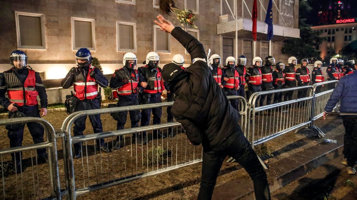 Protests erupt in Albania against alleged government corruption  