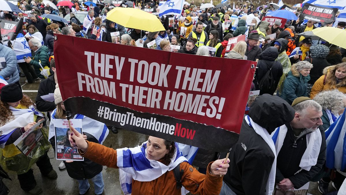 Families call on EU to help free Gaza hostages as Israel sets Rafah ultimatum 