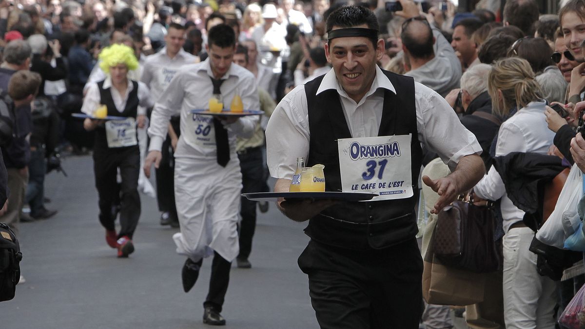 Legendary Parisian waiter-race returns in time for Olympic Games
