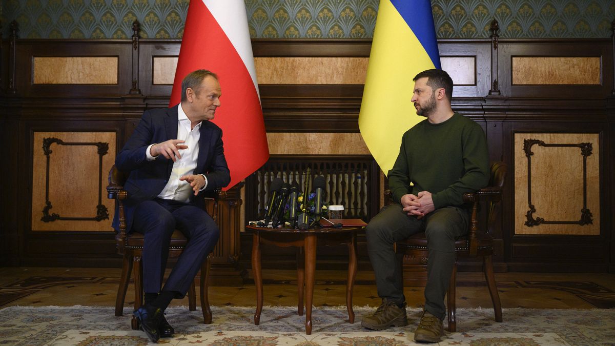 Zelenskyy asks Brussels to defuse Polish farmer dispute over tariff-free grain 