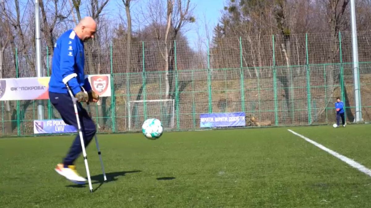 From the battlefield to the pitch: Ukraine's war amputees find solace in football