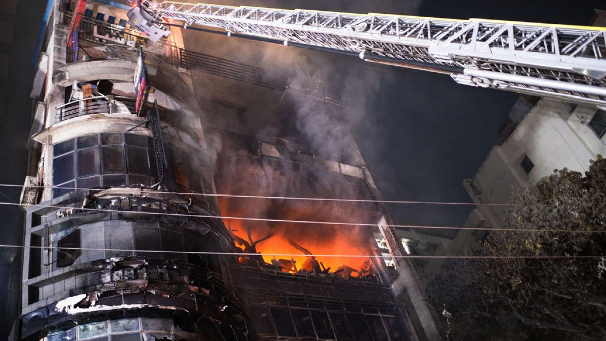 Fire at shopping centre in Bangladesh capital kills at least 43