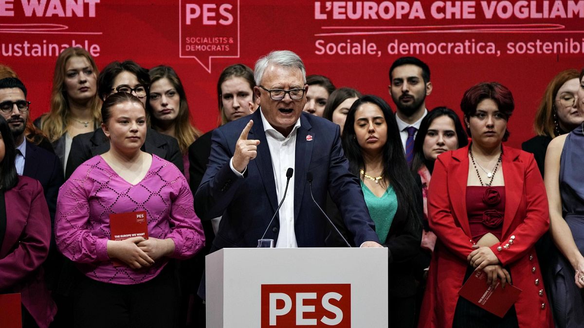 European socialists elect Nicolas Schmit as lead candidate to face off against Ursula von der Leyen