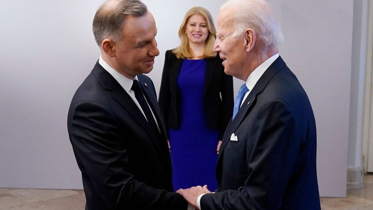 Polish leaders visit White House with hope of spurring US to send more aid to Ukraine 