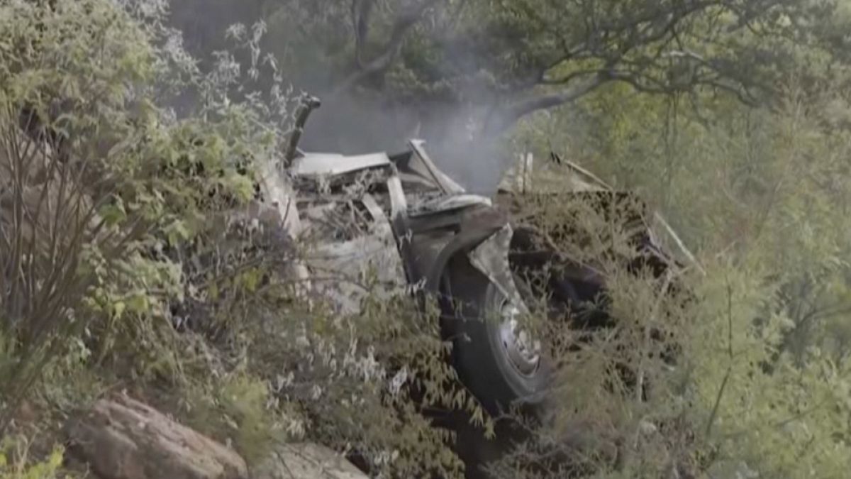 Bus plunges off South Africa bridge, killing 45  