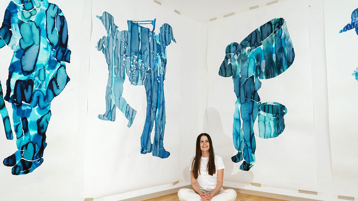 Exiled Russian artist Katya Muromtseva paints the stories of women immigrants in Dubai