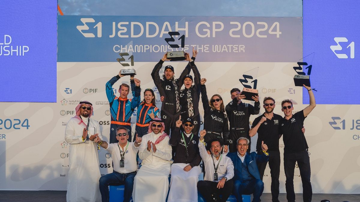 Celebrities and sport superstars enter the water to compete in E1 Electric powerboat series 
