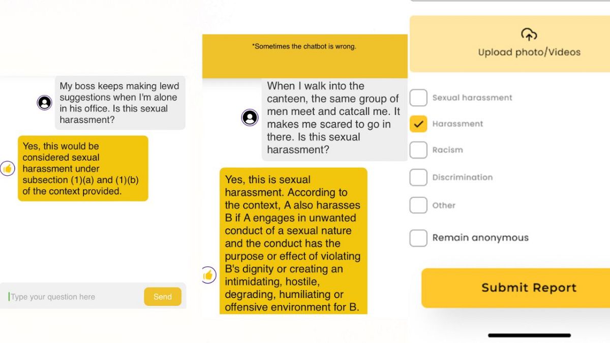 Is my boss sexually harassing me? This AI chatbot could help you answer that question