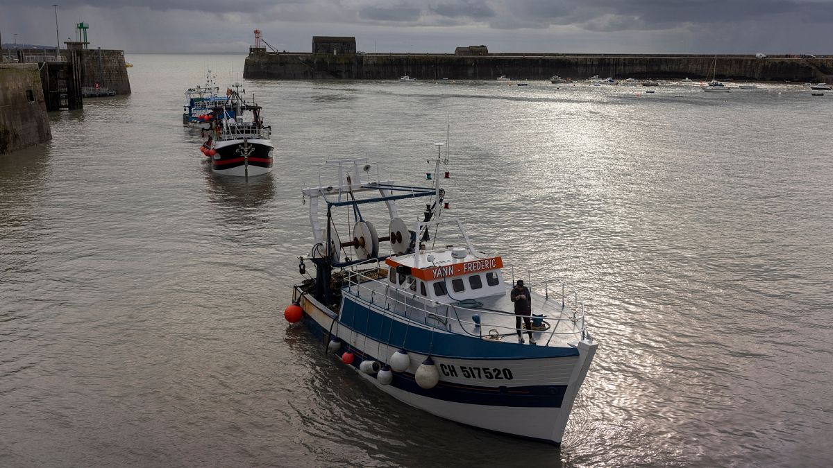 Why is France protesting a UK ban on bottom trawling in protected areas? 