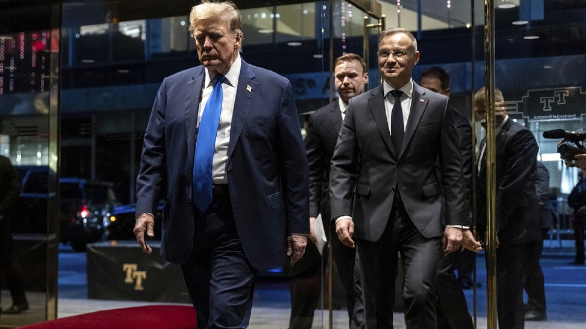 &lsquo;He&rsquo;s my friend&rsquo;: Trump welcomes Poland president Duda in US 