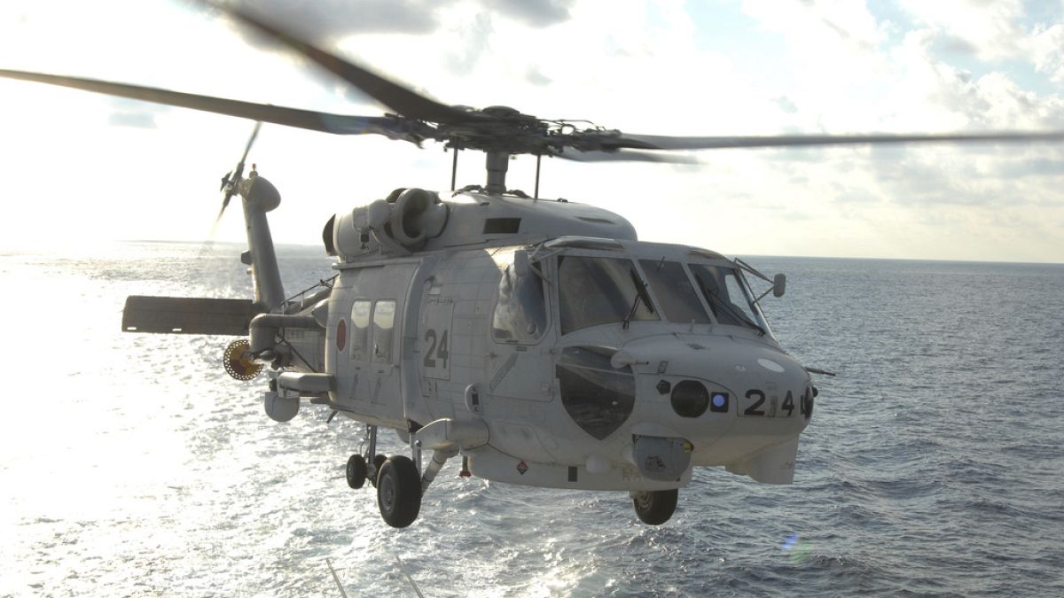 One dead and seven missing following Japanese navy helicopter crash in Pacific Ocean
