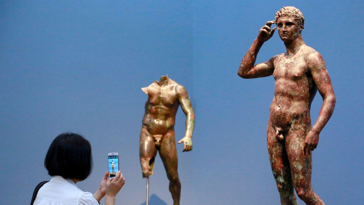 European court affirms Italy's right to seize ancient bronze statue from LA's Getty Museum 