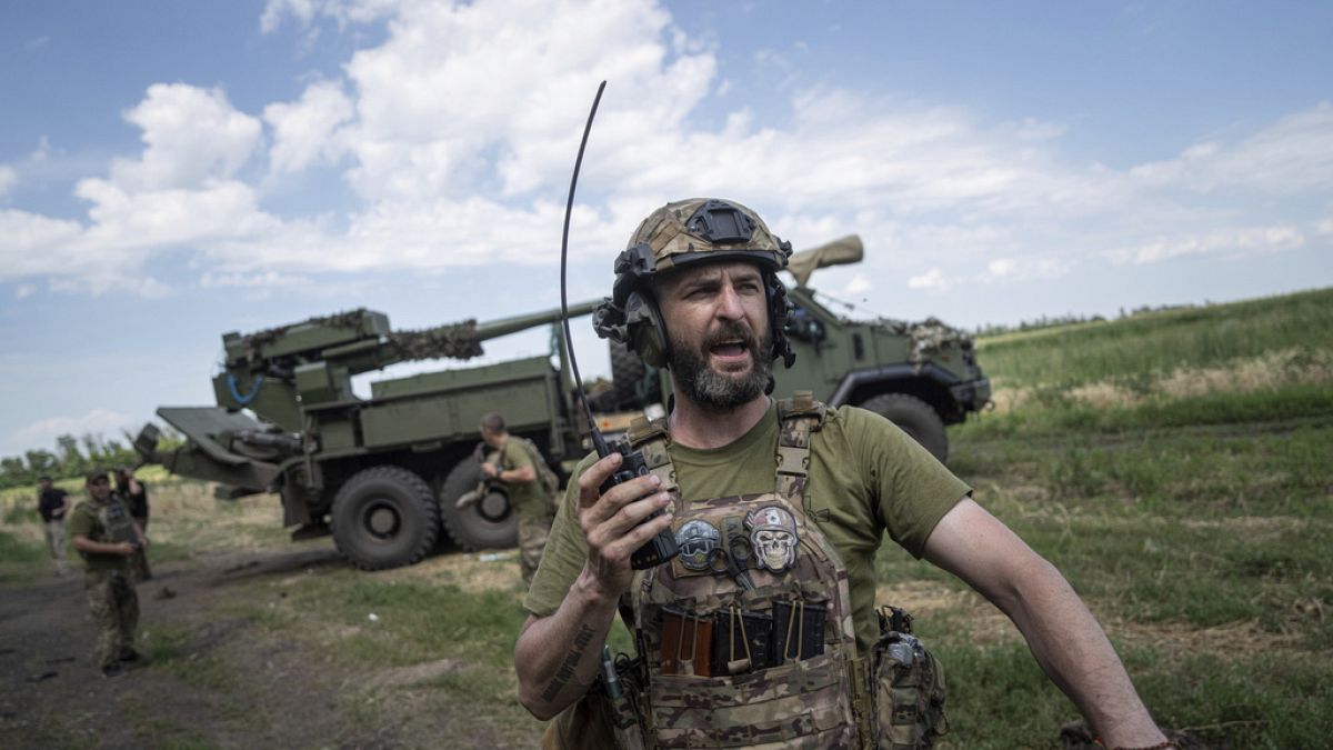 Ukrainians flee Russian advance as footage shows decimated village  