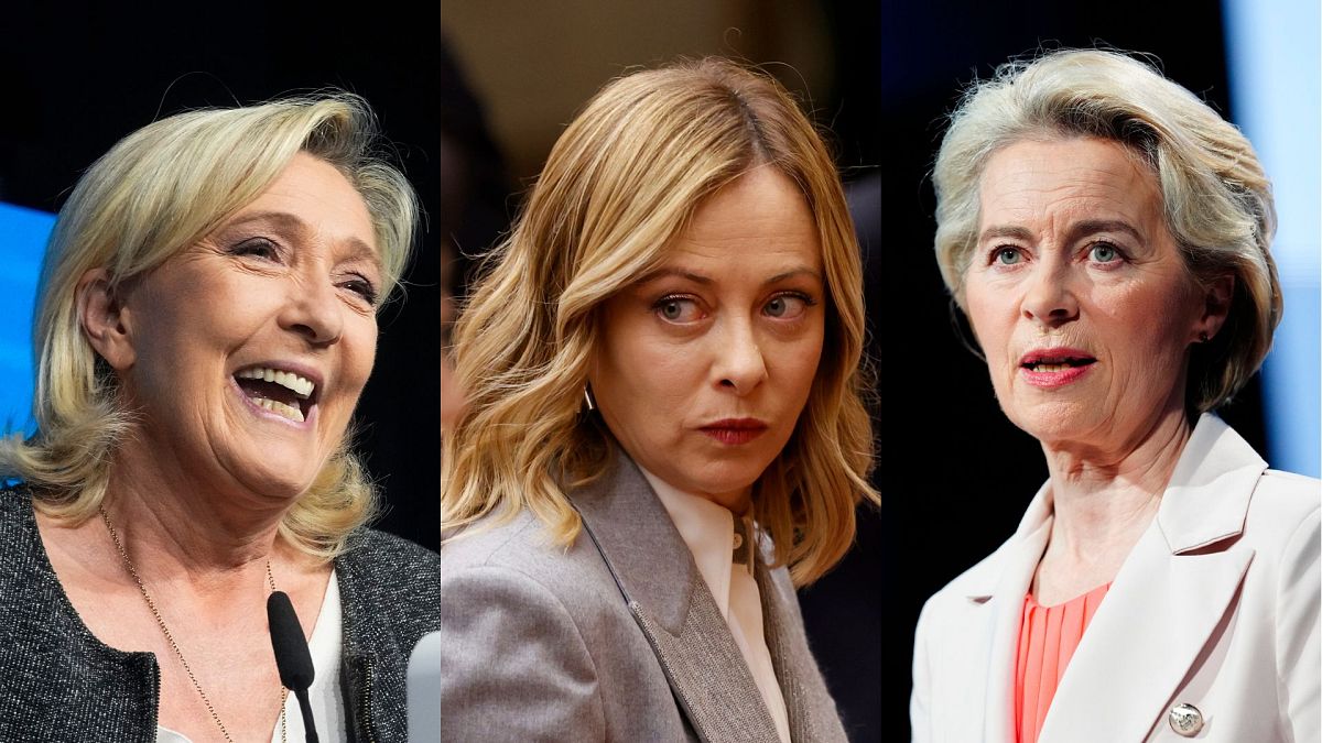 Courted by Le Pen and von der Leyen, powerbroker Meloni holds the cards ahead of EU election 