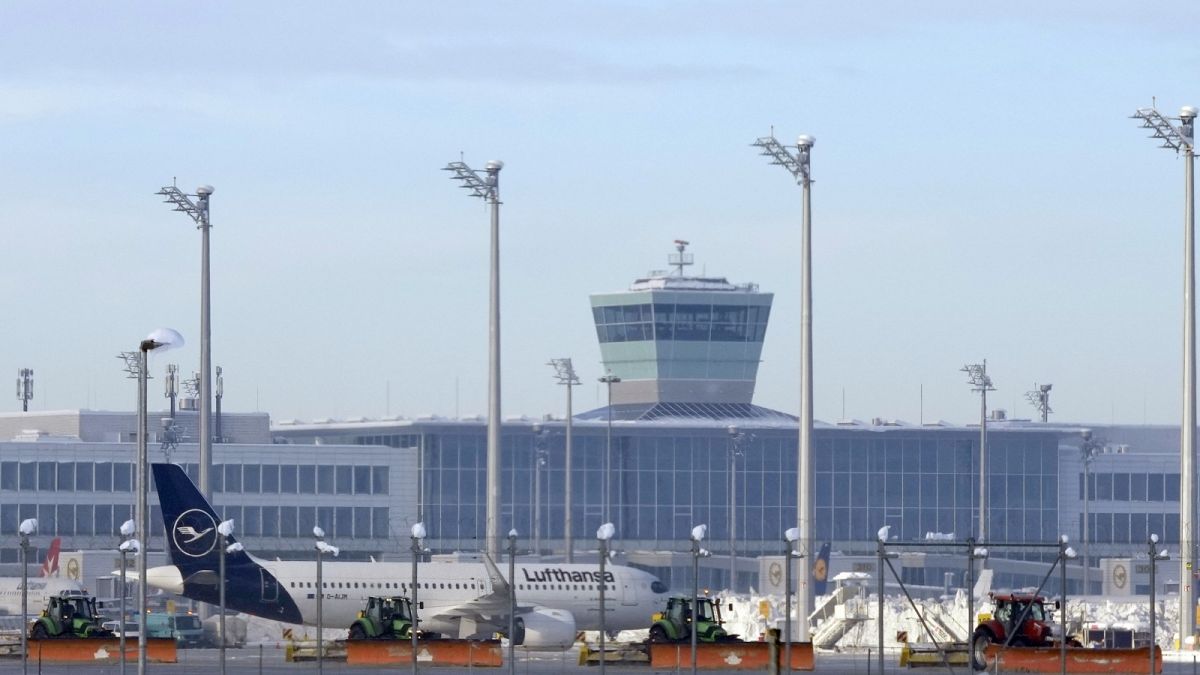 Climate activists glue themselves to Munich airport runway 