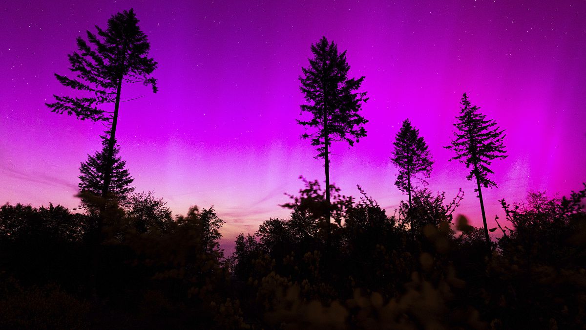 'Extreme' solar storm triggers colourful light show around the world