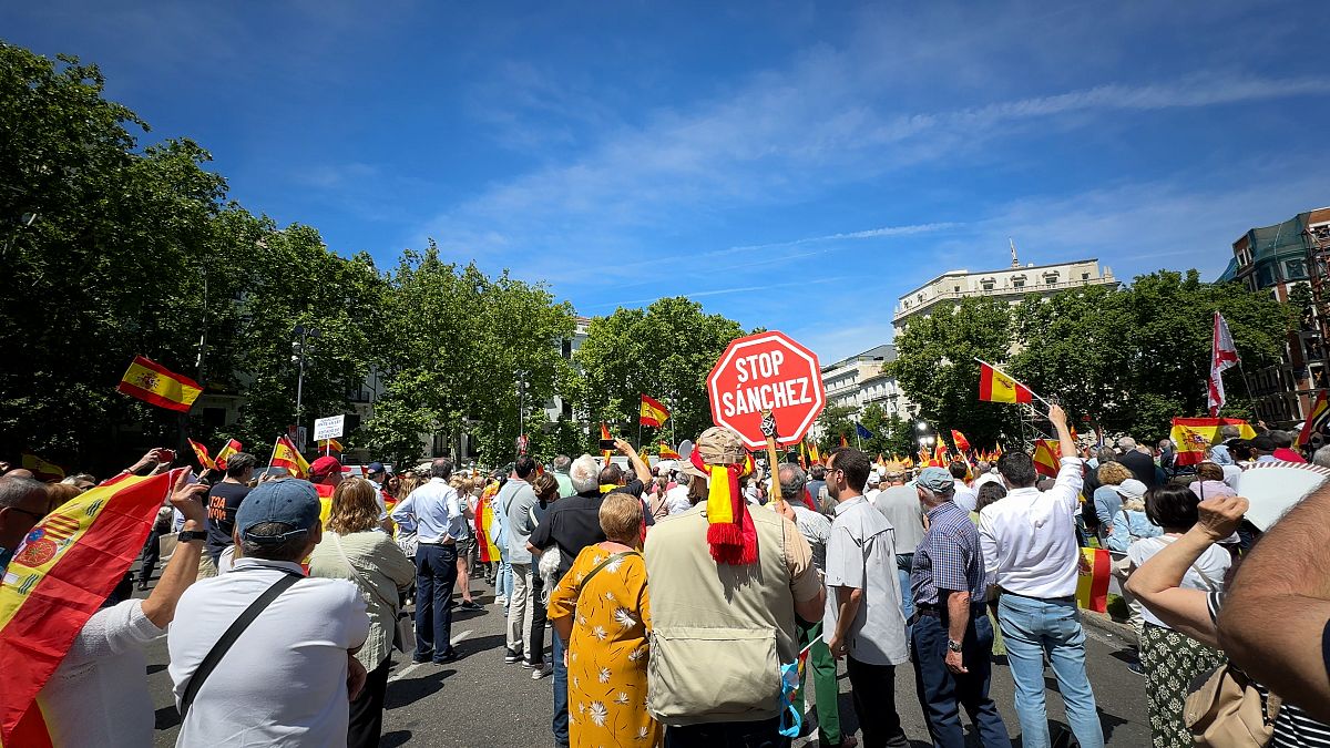 Spanish Popular Party launches EU election campaign with thousands gathered in Madrid