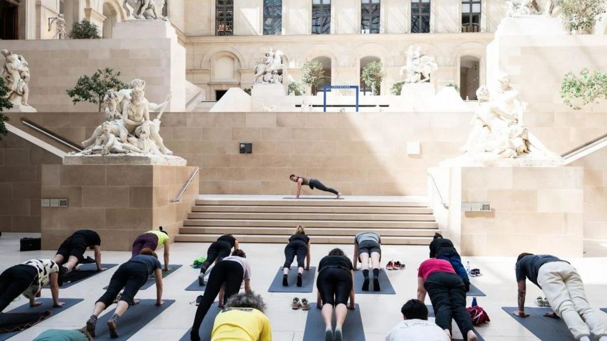 Yoga among masterpieces: Paris' Louvre opens its galleries for sweaty Olympic-style workouts 
