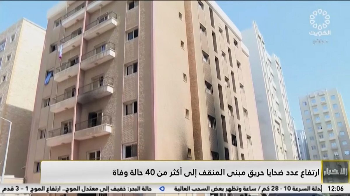 At least 41 dead in residential building fire in Kuwait