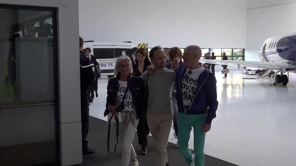 French hostage Louis Arnaud returns home after two years' imprisonment in Iran