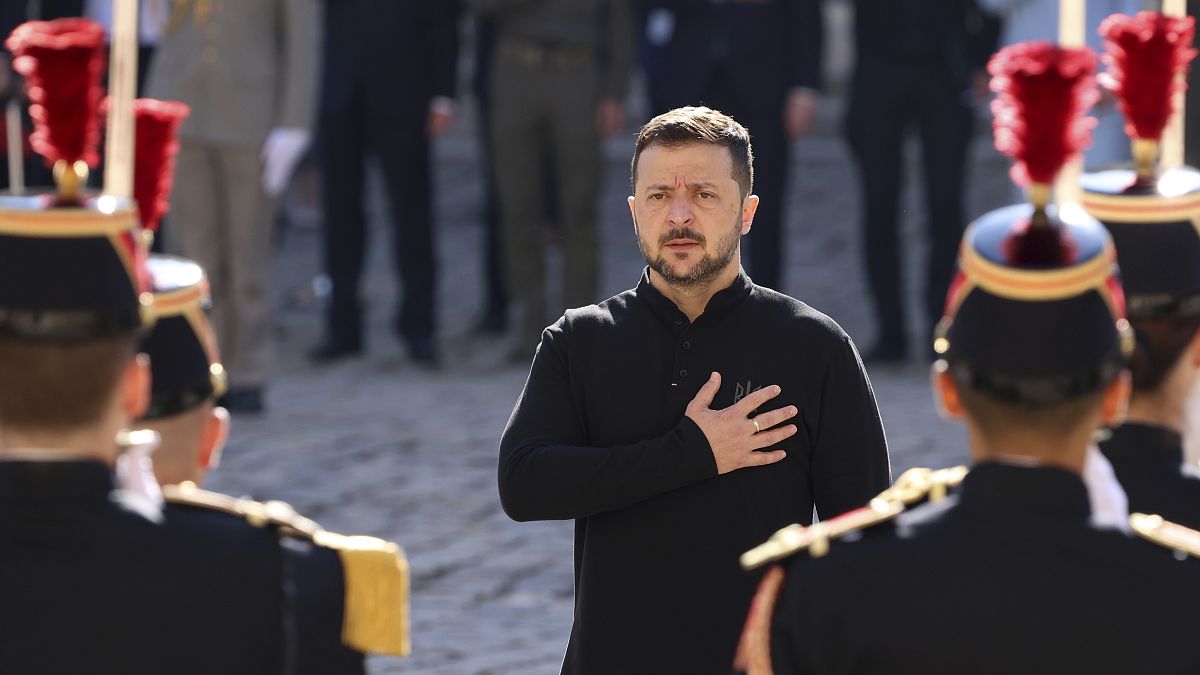 D-Day: President Zelenskyy welcomed in Paris for second day of commemorations 