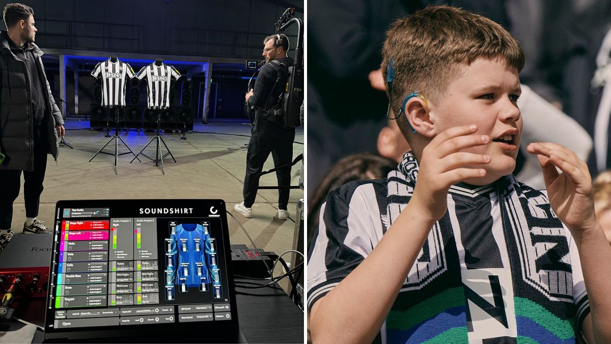 How Newcastle F.C.'s &lsquo;sound shirt&rsquo; is transforming live sports for deaf fans 