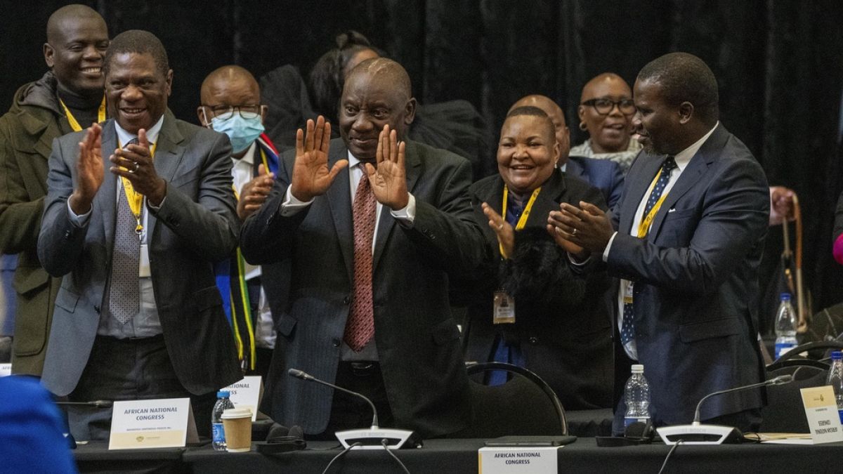 South African President Cyril Ramaphosa re-elected for second term 