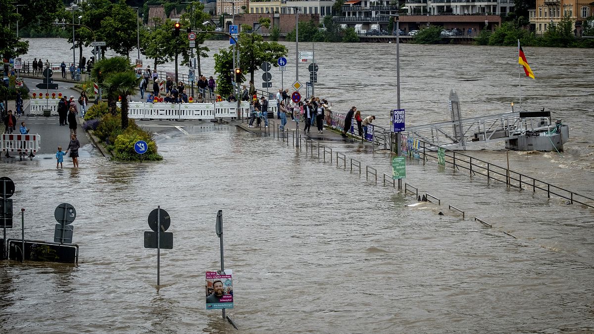 Firefighter killed, ICE train derails as catastrophic flooding continues in southern Germany 