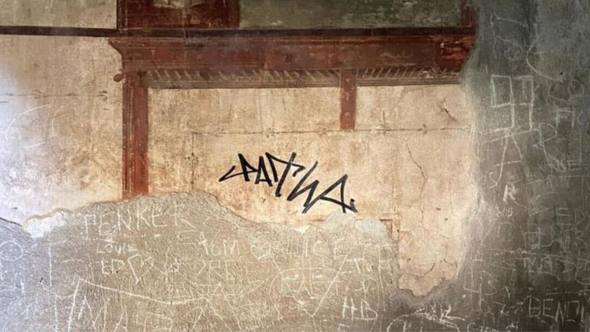 Cultural vandalism: Dutch tourist accused of defacing ancient Roman villa