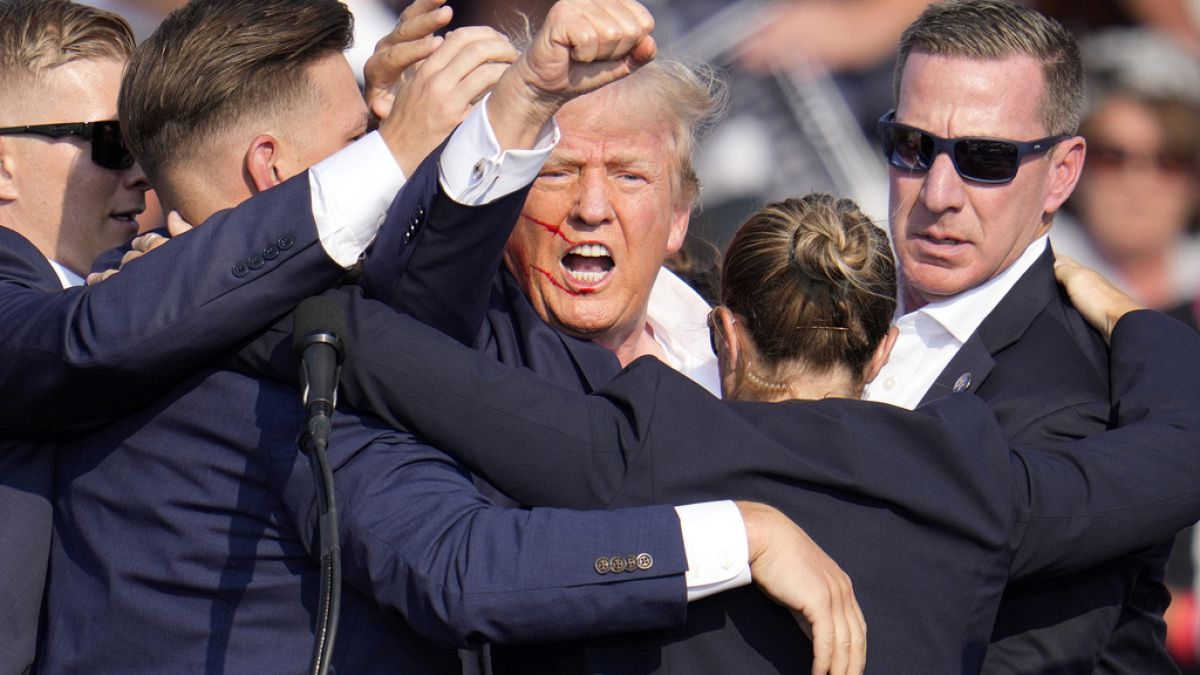 Chaos erupts among crowd following Trump's assassination attempt 