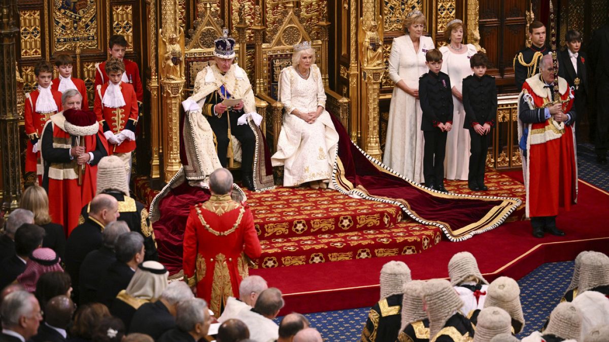 Trumpets, tiaras and tradition: King Charles III presides over opening of Parliament 
