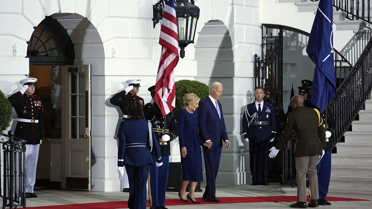 Biden hosts NATO dinner as he hopes to maintain fresh image 