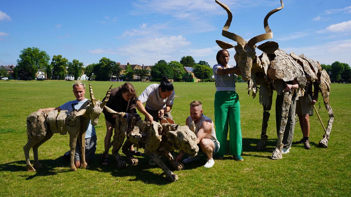 'The Herds': The animal puppets art project set to travel 20,000km across the world  